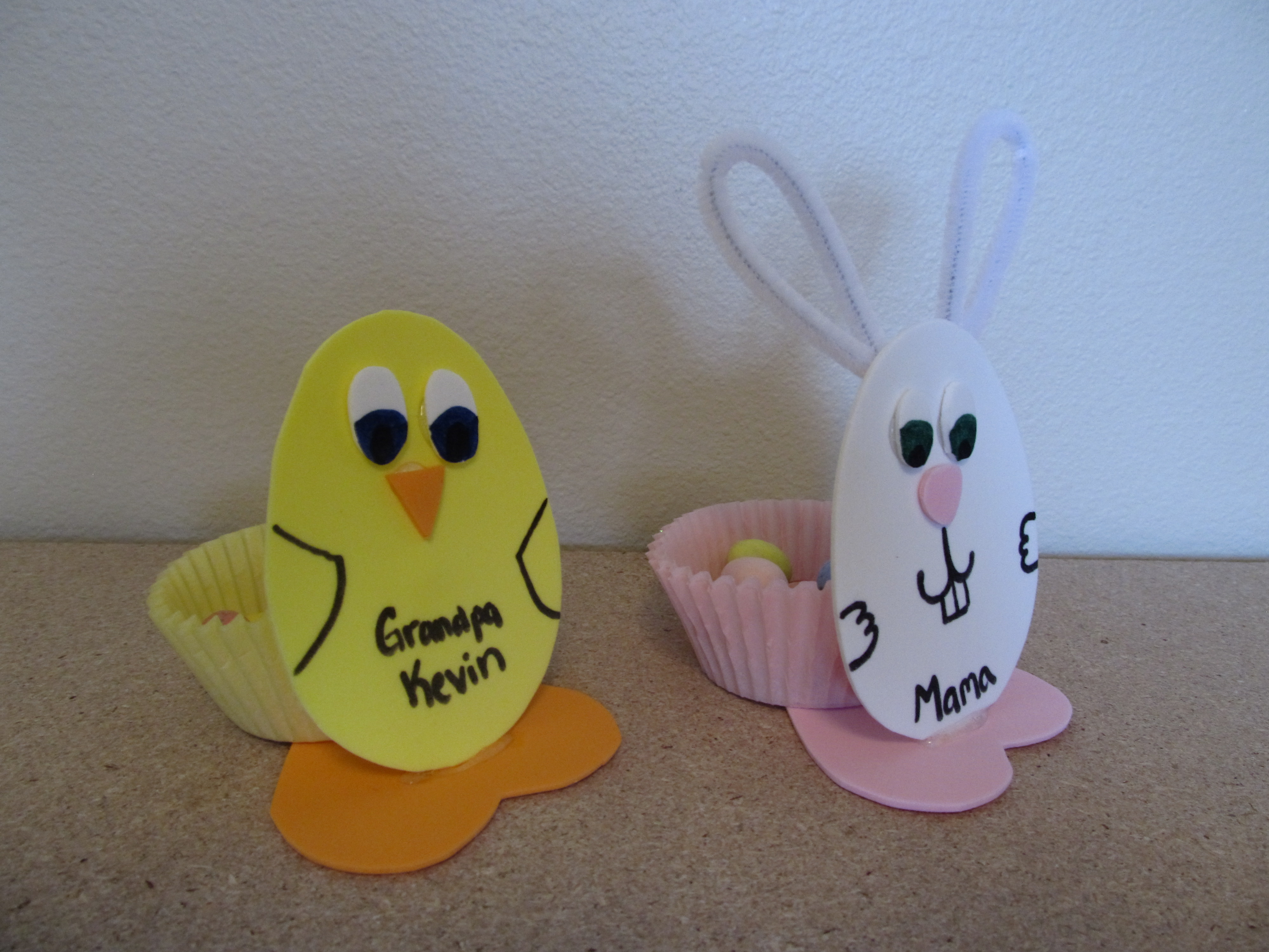 easter place cards the pink apron